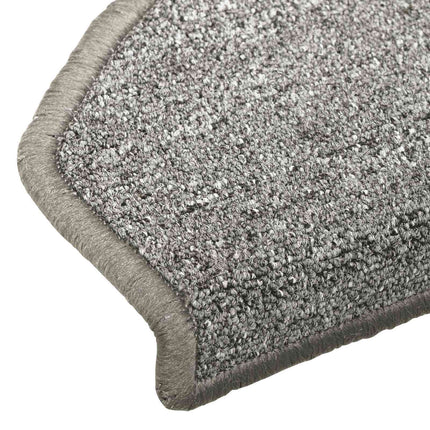 Selvklæbende Trappemåtter 15 stk. 80 x 24,5 x 3,5 cm Lysegrå