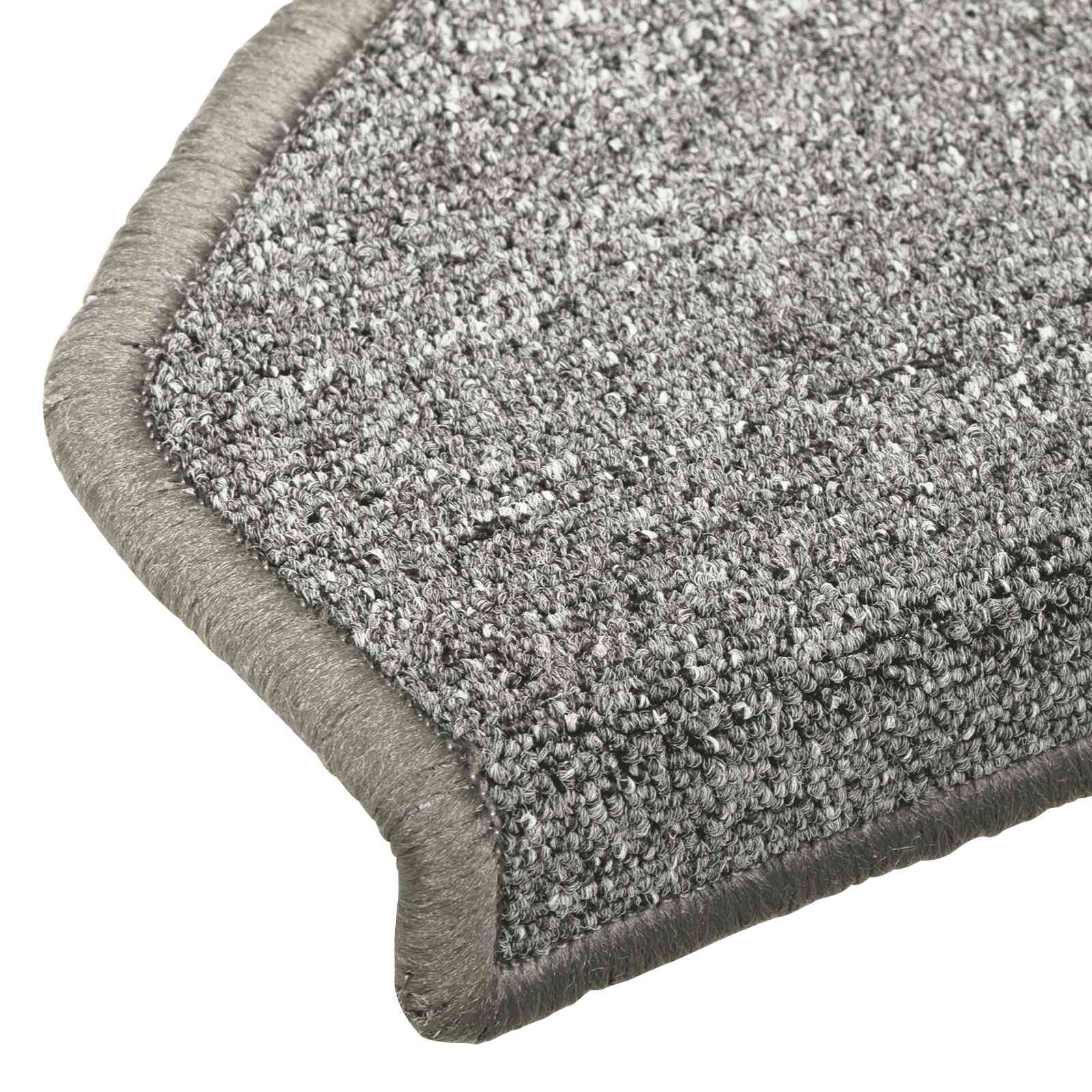 Selvklæbende Trappemåtter 15 pcs Lysegrå 80 x 24,5 x 3,5 cm
