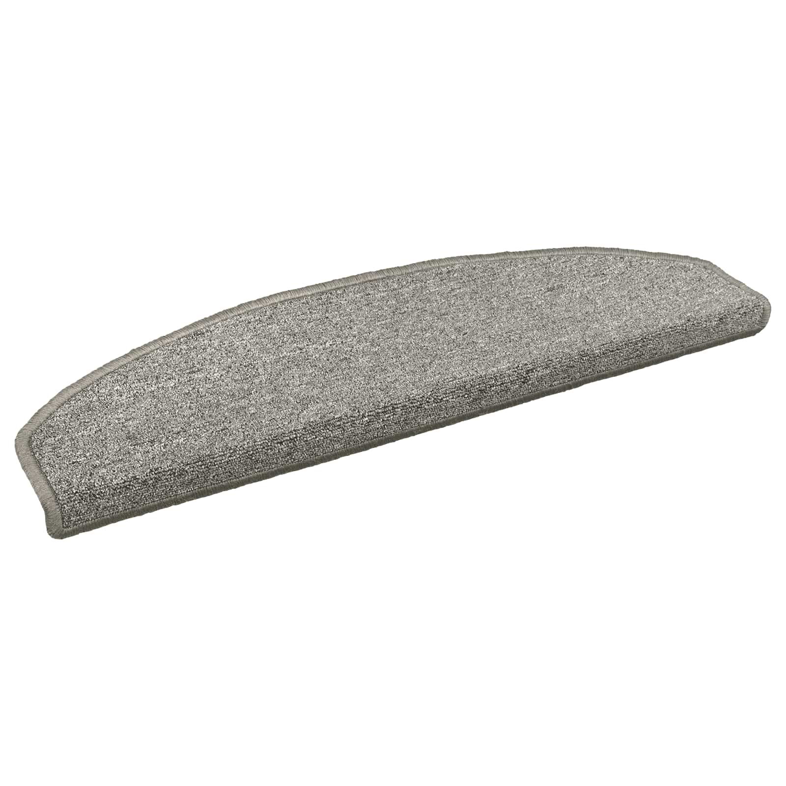 Selvklæbende Trappemåtter 15 pcs Lysegrå 80 x 24,5 x 3,5 cm