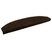 Selvklæbende Trappemåtter 15 pcs Brun 80 x 24,5 x 3,5 cm