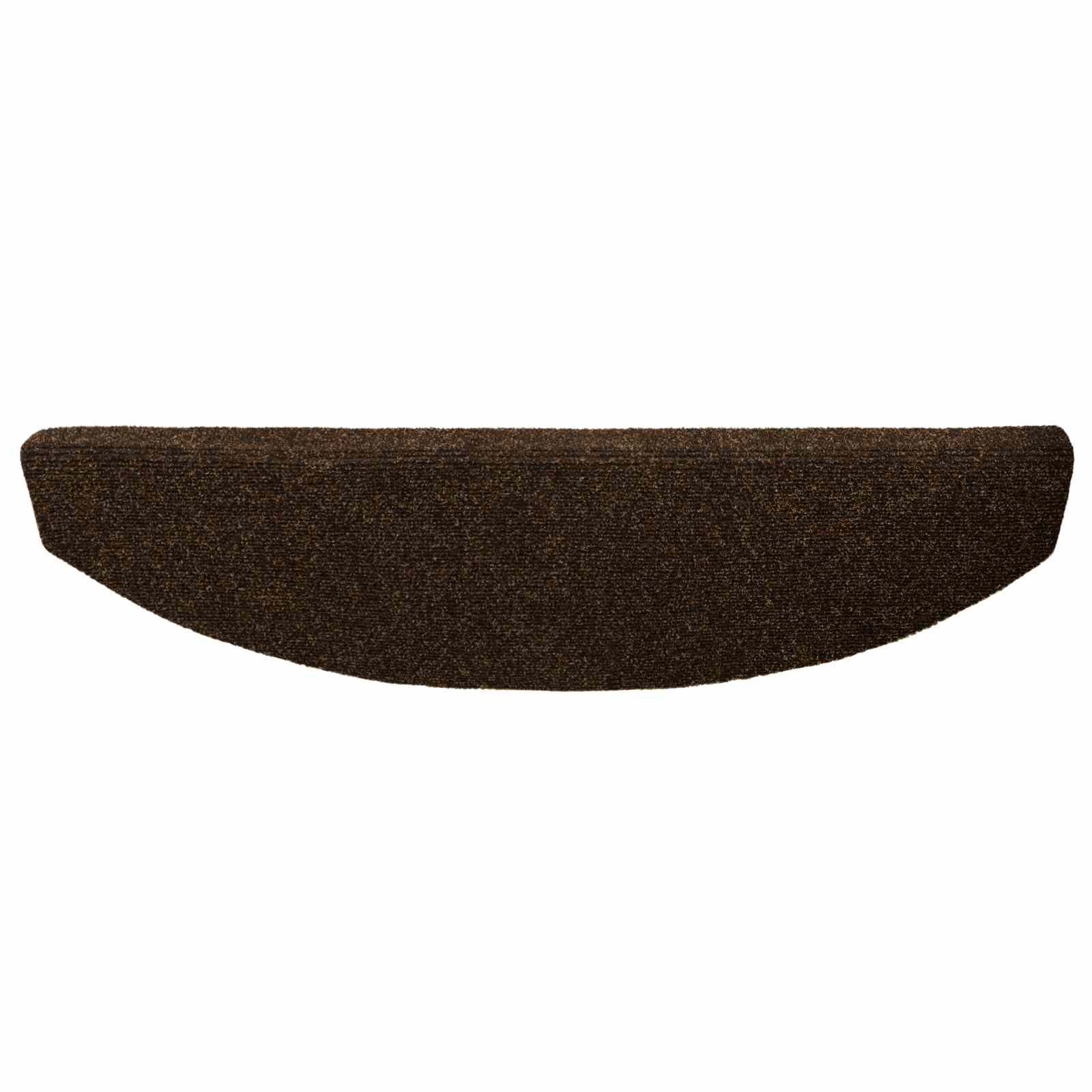 Selvklæbende Trappemåtter 15 pcs Brun 80 x 24,5 x 3,5 cm