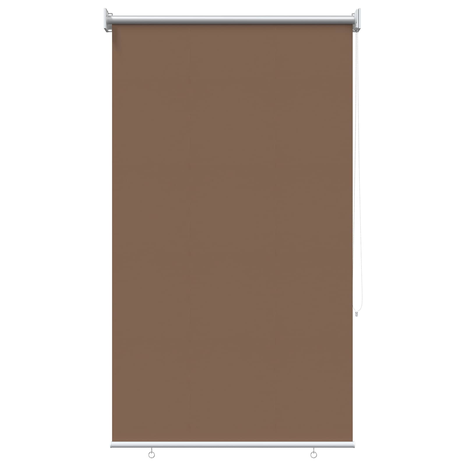 Rullegardin UV-beskyttelse Gråbrun 80 x 140 cm Polyester