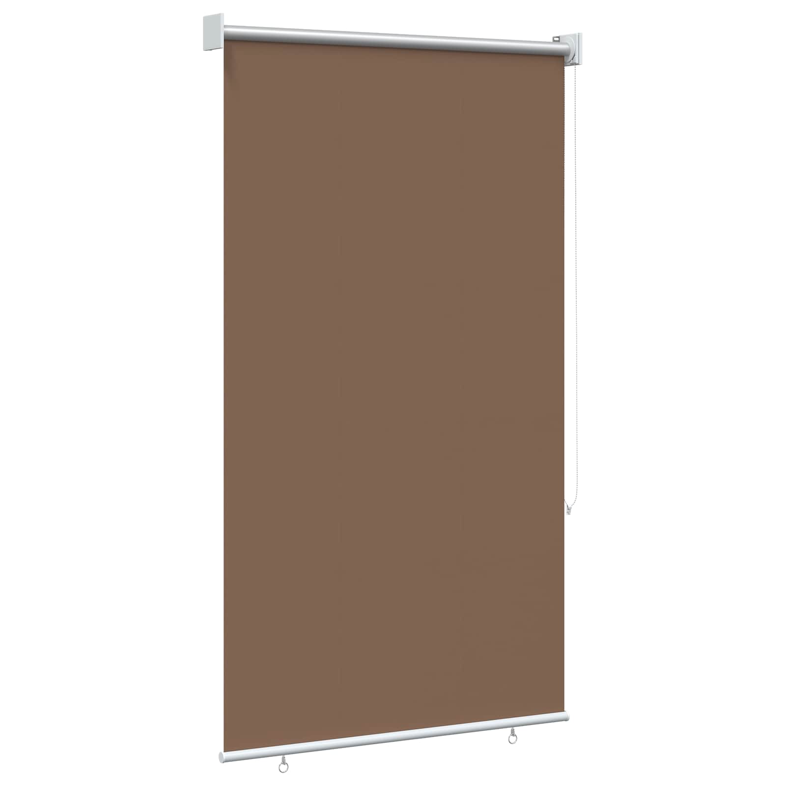 Rullegardin UV-beskyttelse Gråbrun 80 x 230 cm Polyester