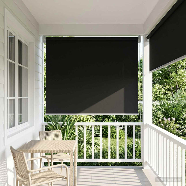 Udeterrasse Rullegardin UV Beskyttelse Antracit Polyester