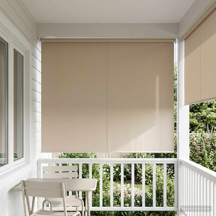 Udeterrasse Rullegardin UV Beskyttelse Beige Polyester