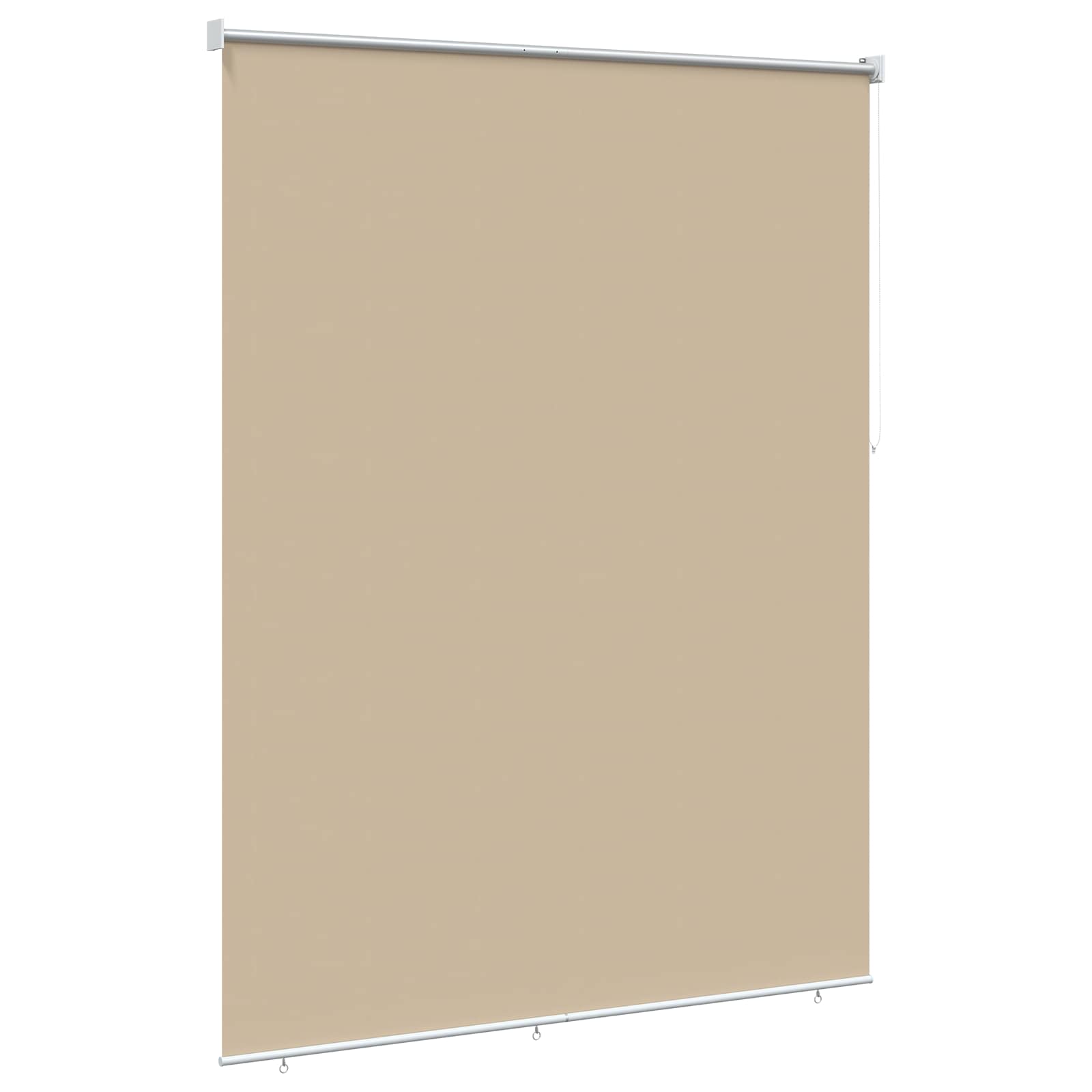 Rullegardin UV-beskyttelse Beige 200 x 140 cm Polyester