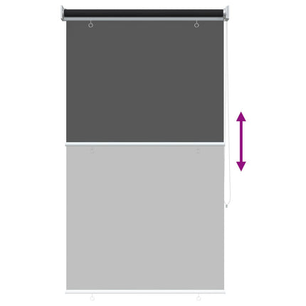 Udeterrasse Rullegardin UV Beskyttelse Sort 85 x 140 cm (B x H)