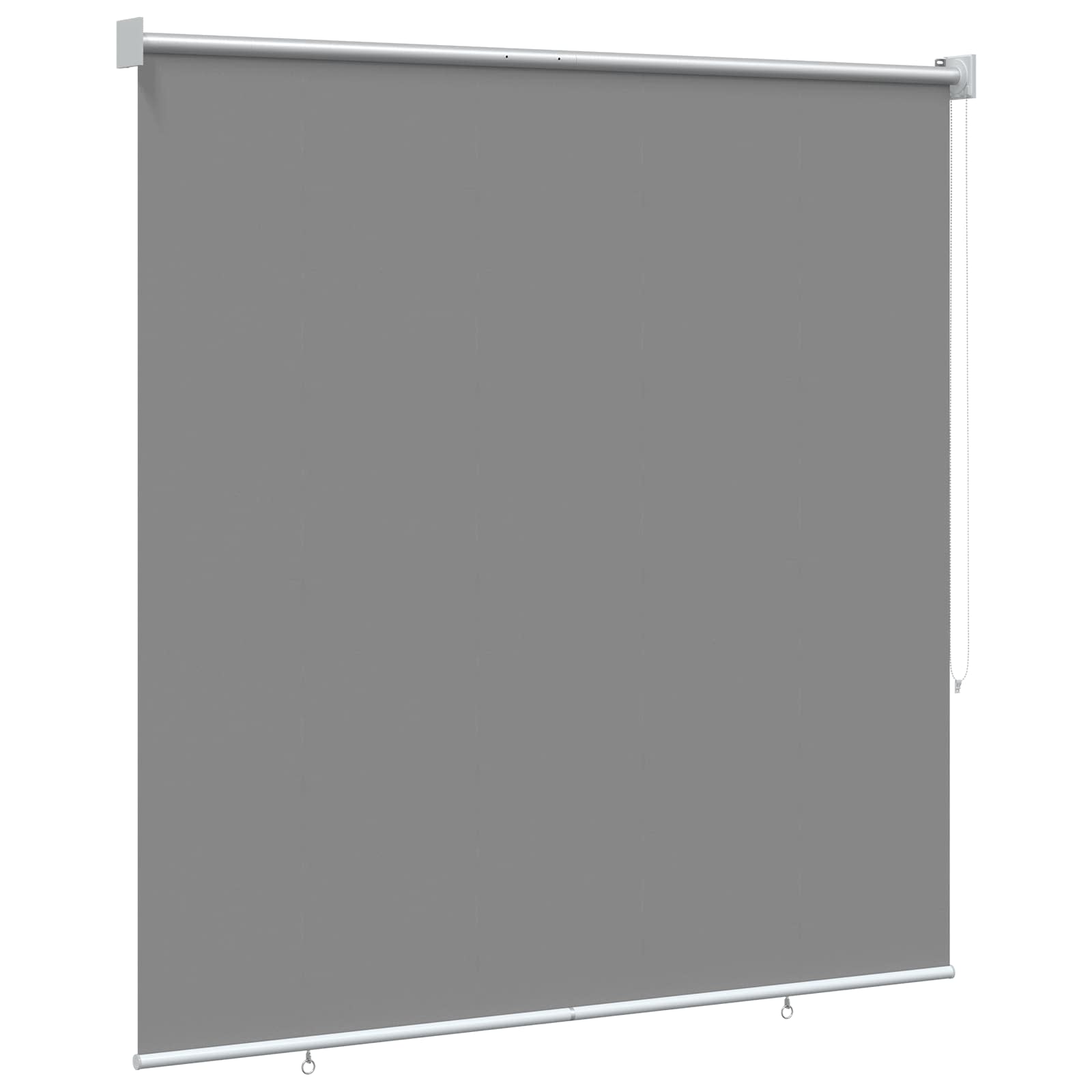 Rullegardin UV-beskyttelse Lysegrå 100 x 230 cm Polyester