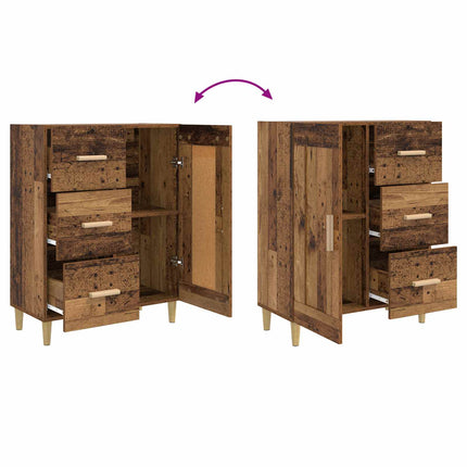 Sideboard Gammelt træ 69,5 x 34 x 90 cm Konstrueret træ