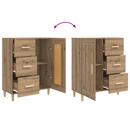 Sideboard Artisan-eg 69,5 x 34 x 90 cm Konstrueret træ