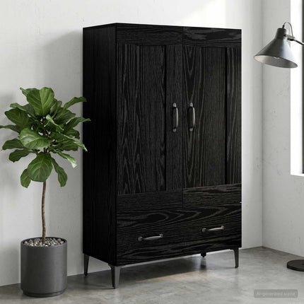 Highboard Sort eg 70 x 31 x 115 cm Konstrueret træ