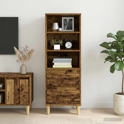 Highboard Gammelt træ 40 x 36 x 110 cm Konstrueret træ