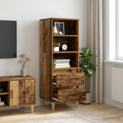 Highboard Gammelt træ 40 x 36 x 110 cm Konstrueret træ