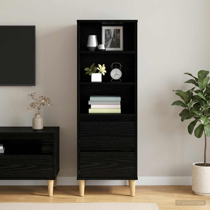 Highboard Sort eg 40 x 36 x 110 cm Konstrueret træ