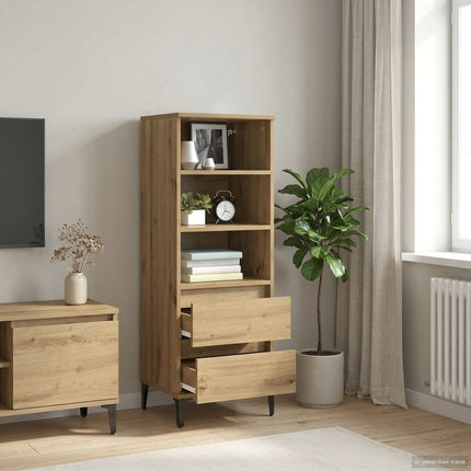 Highboard Artisan-eg 40 x 36 x 110 cm Konstrueret træ