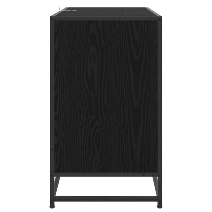 Skuffeskab 3-Skuffe Sort eg 70 x 41 x 70 cm Konstrueret træ