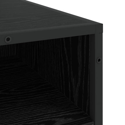 Skuffeskab 4-Skuffe Sort eg 70 x 41 x 83,5 cm Konstrueret træ