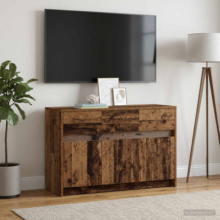 TV-skab 91 x 34 x 61 cm Gammelt træ Konstrueret træ