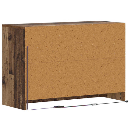 TV-skab 91 x 34 x 61 cm Gammelt træ Konstrueret træ