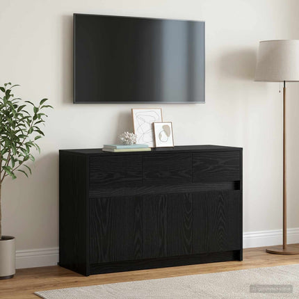 TV-skab 91 x 34 x 61 cm Sort eg Konstrueret træ