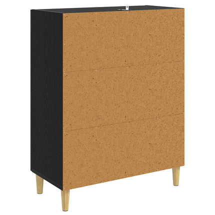 Sideboard Sort eg 69,5 x 34 x 90 cm Konstrueret træ