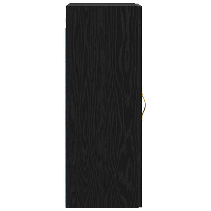 Vægskab Sort eg 34,5 x 34 x 90 cm Konstrueret træ