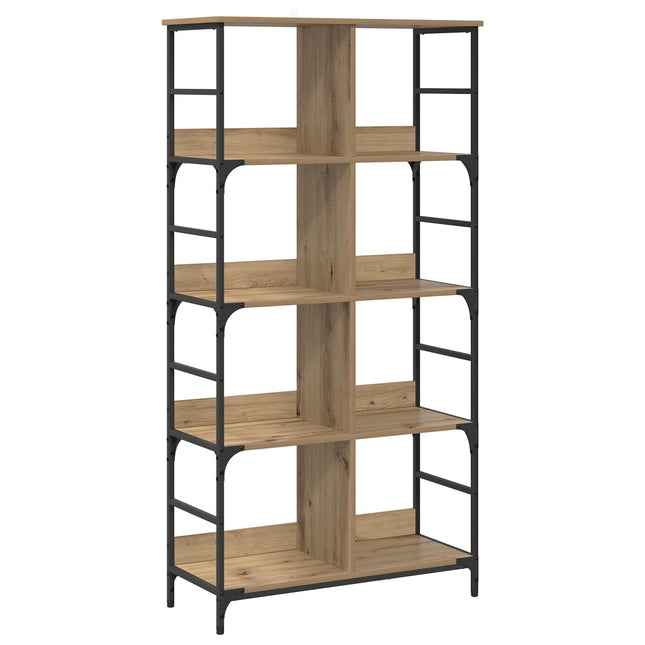 Bogreol 4 niveauer 78,5 x 33 x 153 cm metal PB Artisan-eg
