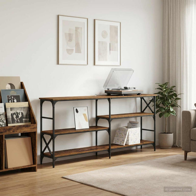 Konsolbord Gammelt træ 180 x 29 x 76,5 cm metal PB