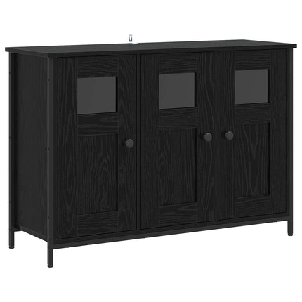 Sideboard Sort eg 100 x 35 x 70 cm Konstrueret træ