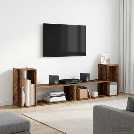 TV-skab 100 x 30 x 50 cm Gammelt træ Konstrueret træ