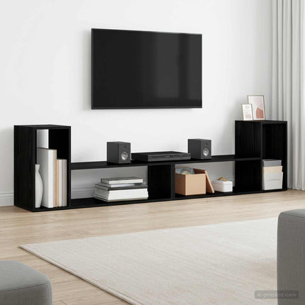 TV-skab 100 x 30 x 50 cm Sort eg Konstrueret træ