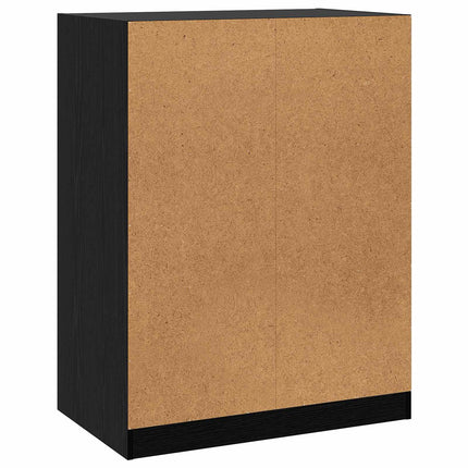Garderobeskab med hylde Sort eg 77 x 48 x 102 cm PB
