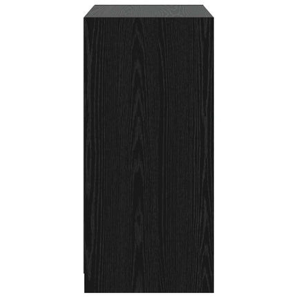 Garderobeskab med hylde Sort eg 77 x 48 x 102 cm PB