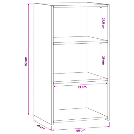 Sideboard Gammelt træ 50 x 41 x 93 cm Konstrueret træ