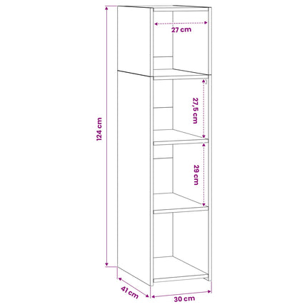 Highboard Artisan-eg 30 x 41 x 124 cm Konstrueret træ