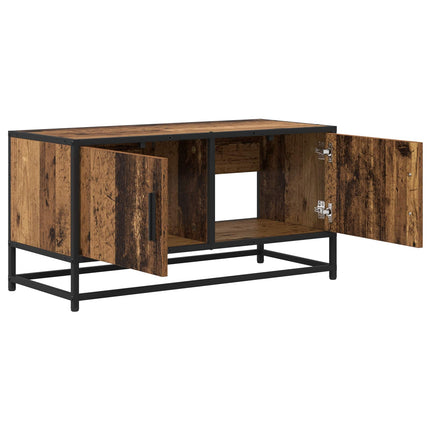 TV-skab 80 x 34,5 x 40 cm Gammelt træ Konstrueret træ