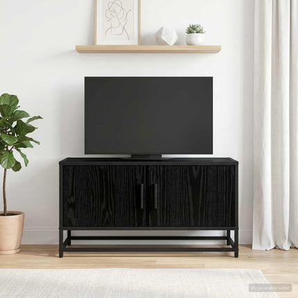 TV-skab 80 x 34,5 x 40 cm Sort eg Konstrueret træ