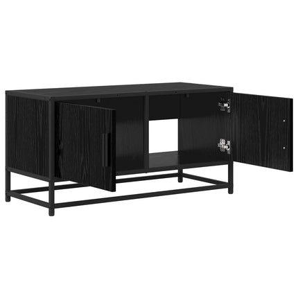 TV-skab 80 x 34,5 x 40 cm Sort eg Konstrueret træ
