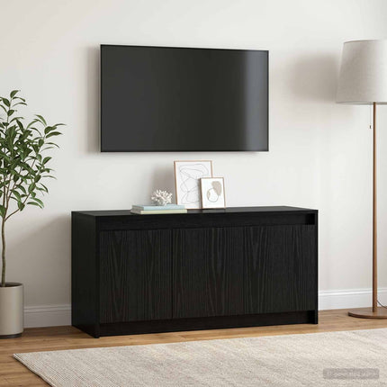 TV-skab 100 x 34 x 50 cm Sort eg Konstrueret træ