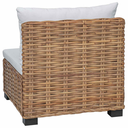 Mellemsofa med puder GENDT Naturlig rattan Naturfarvet
