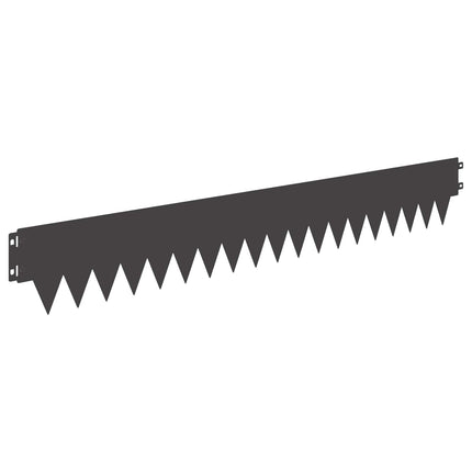 Plænekant 20 pcs 103 x 15 cm metal Sort