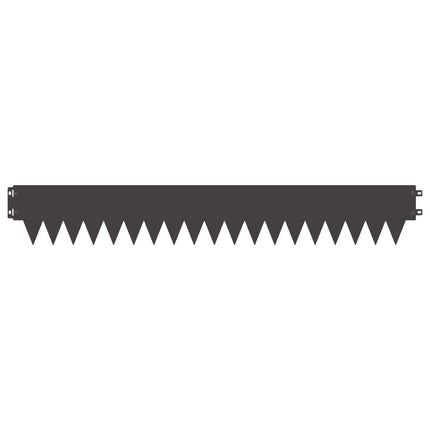 Plænekant 50 pcs 103 x 15 cm metal Sort