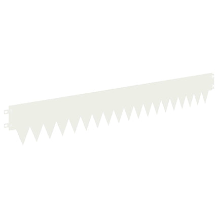 Plænekant 10 pcs 103 x 15 cm metal Hvid