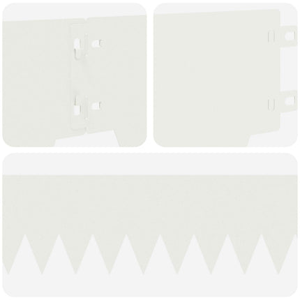 Plænekant 20 pcs 103 x 15 cm metal Hvid