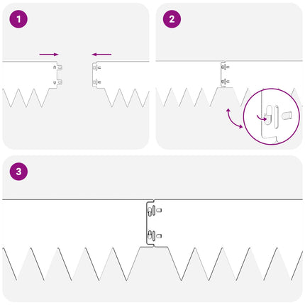 Plænekant 10 pcs 103 x 15 cm metal Antracit