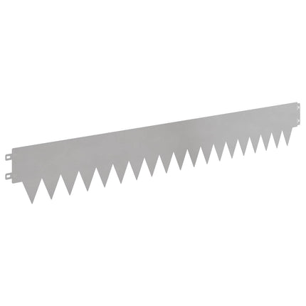 Plænekant 30 pcs 103 x 15 cm metal Sølv