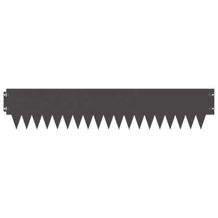 Plænekant 20 pcs 103 x 20 cm metal Sort
