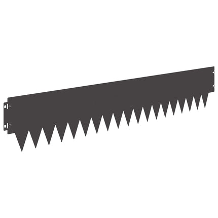 Plænekant 30 pcs 103 x 20 cm metal Sort