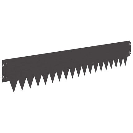 Plænekant 30 pcs 103 x 20 cm metal Sort