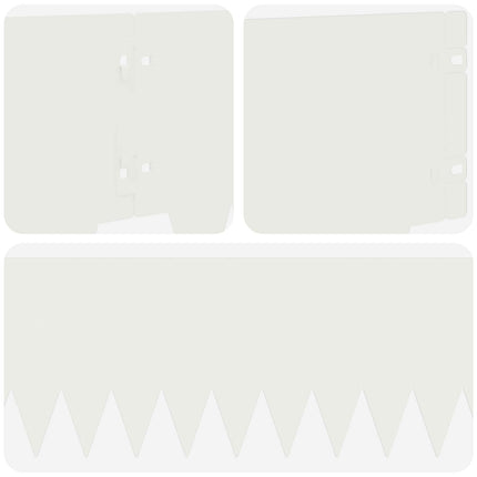 Plænekant 10 pcs 103 x 20 cm metal Hvid